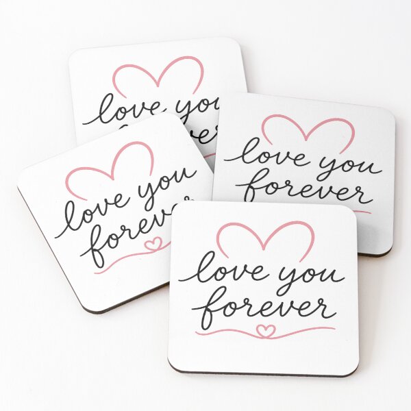 Item preview, Love You Forever Romantic Heart Quote designed and sold by ziblod.