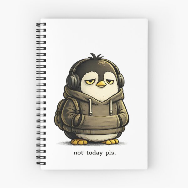 Item preview, Not Today Pls Penguin designed and sold by BY LI.
