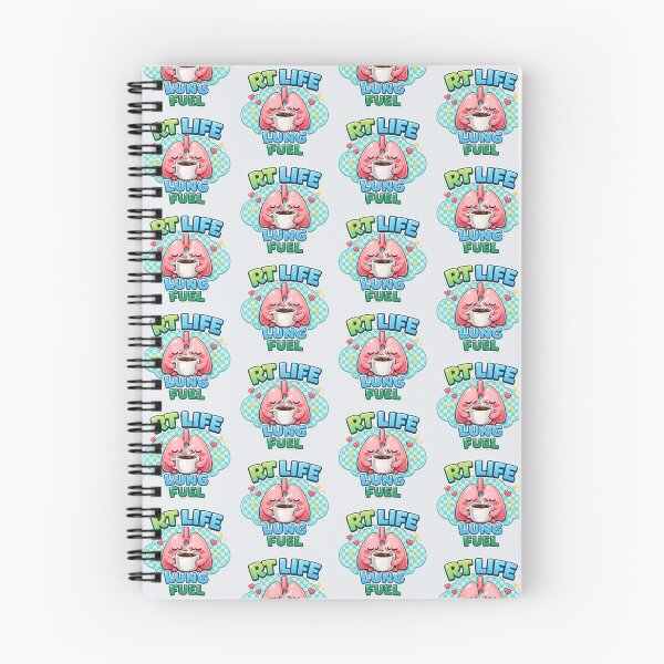 Item preview, LUNG FUEL RT Life Kawaii Respiratory Therapist Clock Design | Cute Coffee Lungs Mascot POD Art designed and sold by ClinicalHubs.
