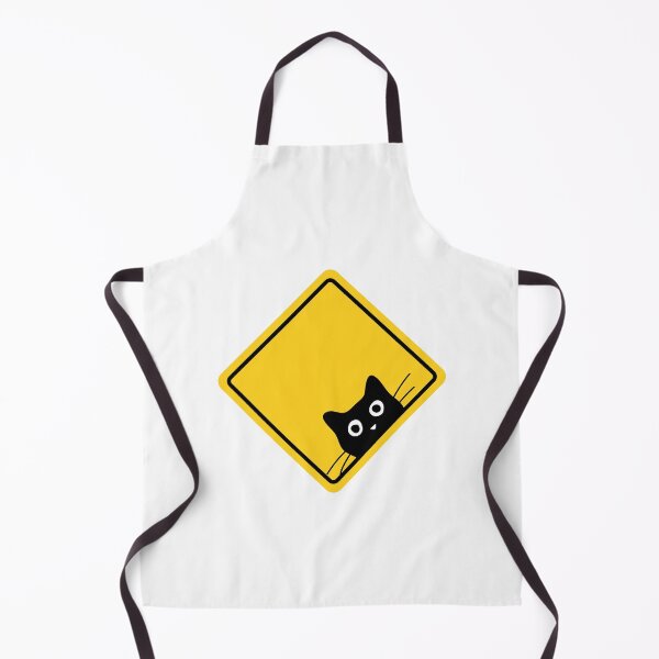 Item preview, Black Funny Sneaky Cat Warning Sign Beware of Cats US Road Sign designed and sold by Artycom.