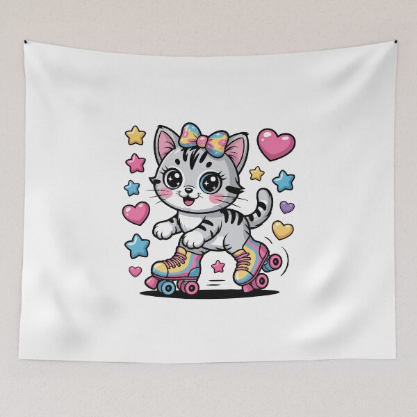 Item preview, Roller Skating Cat designed and sold by jkrphoto.