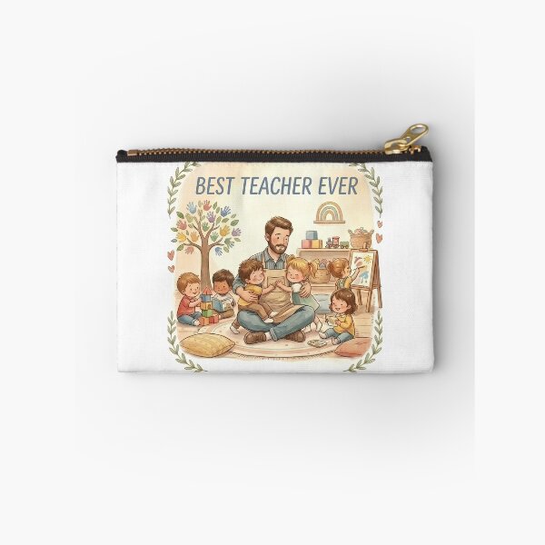 Artikelvorschau, BEST TEACHER EVER | Daycare Educator Gift - Cute Nursery Art entworfen und verkauft von QuasiBoss.