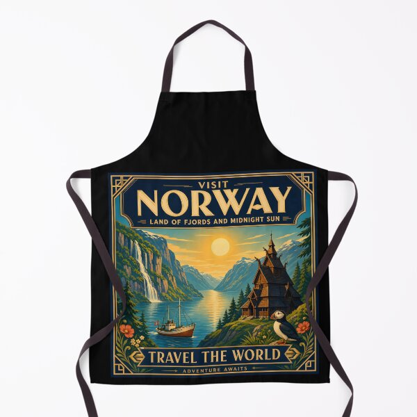Item preview, Norway Vintage Travel Poster designed and sold by amithc.