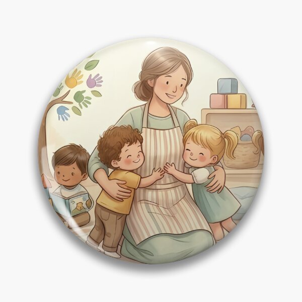 Artikelvorschau, BEST TEACHER EVER | Daycare Educator Gift - Cute Nursery Art entworfen und verkauft von QuasiBoss.