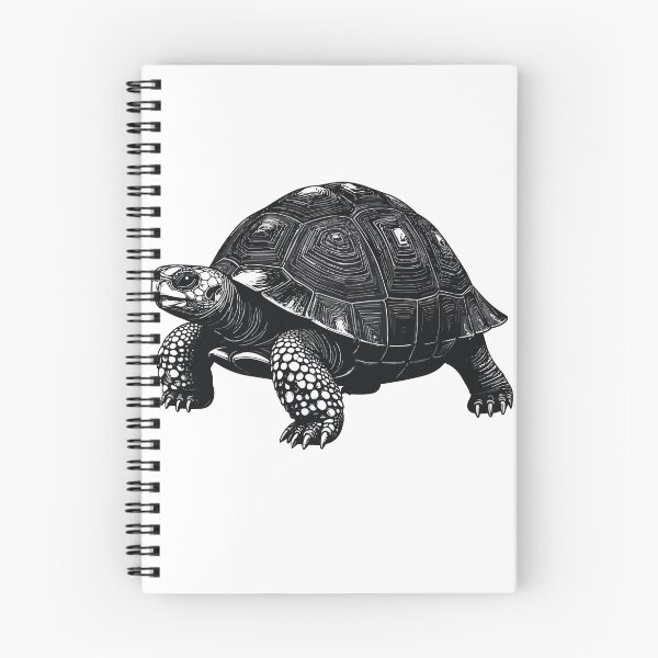 Item preview, Detailed Tortoise Line Art Print - Minimalist Realistic Turtle Illustration Aesthetic Wildlife Black Background Wall Art designed and sold by BestChoiceService.