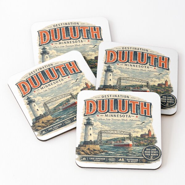 Item preview, Vintage Duluth Travel Logo designed and sold by greatlakesimage.