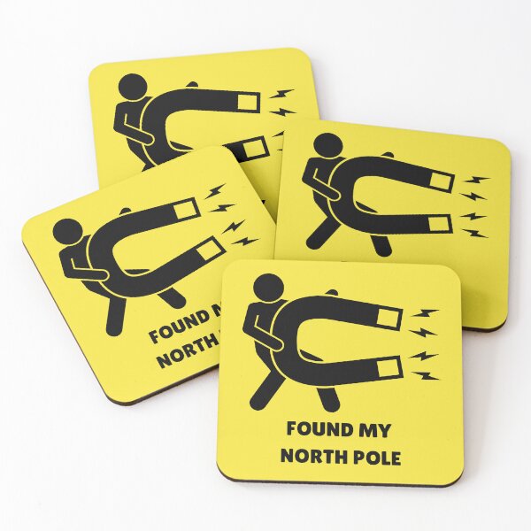 Item preview, Found My North Pole - Funny Magnetic Matching Couple designed and sold by Melian Vintage.