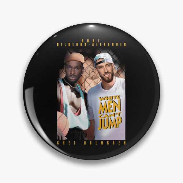 Item preview, Shai Chet White Men Cant Jump Poster Design designed and sold by RueBonnerd.