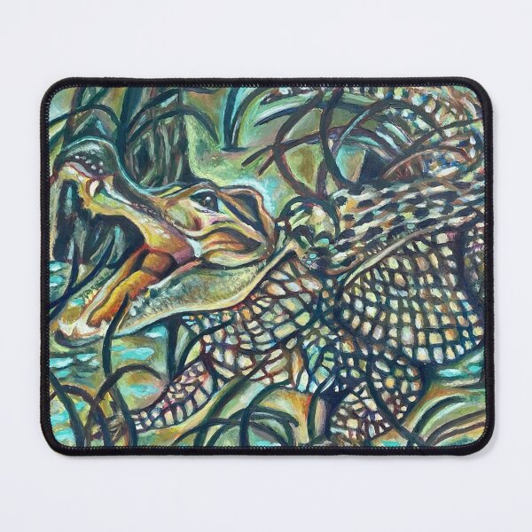 Item preview, Crocodile in a swamp designed and sold by AnnieHines.