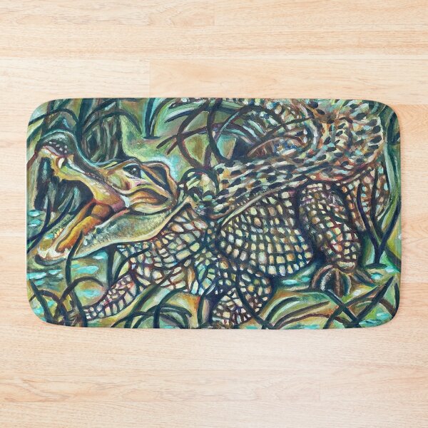 Item preview, Crocodile in a swamp designed and sold by AnnieHines.