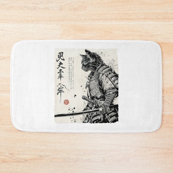 Item preview, Vintage Samurai Cat Warrior designed and sold by nosu-art-pod.