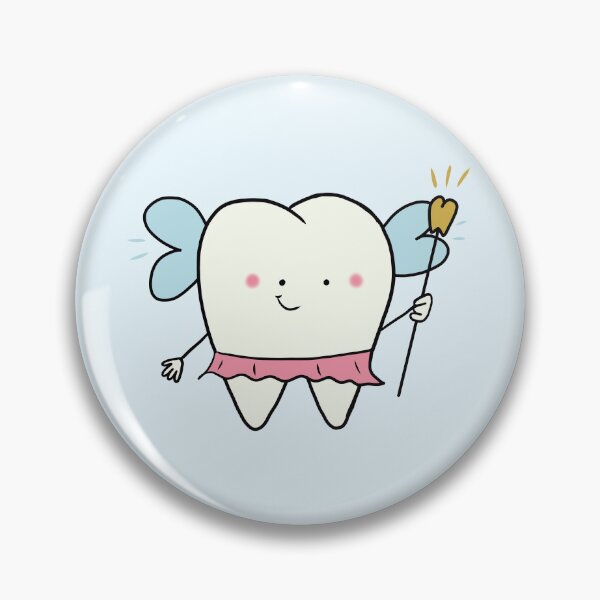 Item preview, Cute Tooth Fairy Girl Cartoon - Kawaii Dental Character with Magic Wand for Kids Dentist Rewards Stickers & Gifts designed and sold by karolaart.