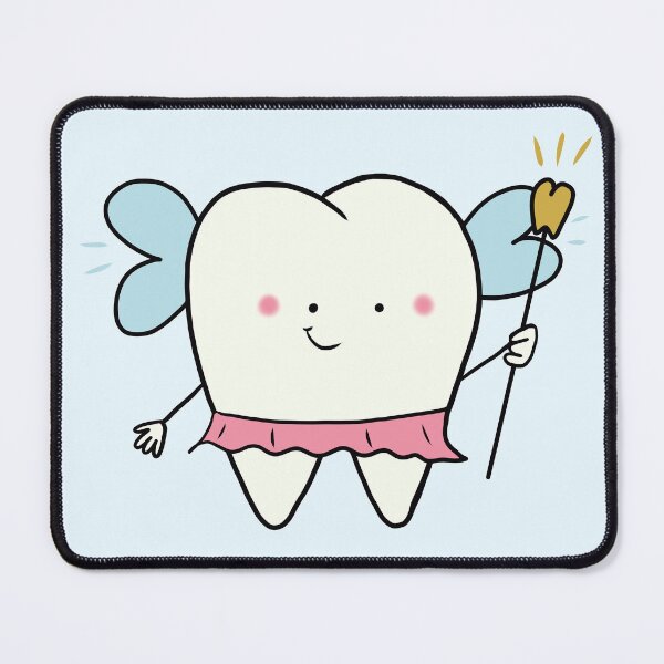 Item preview, Cute Tooth Fairy Girl Cartoon - Kawaii Dental Character with Magic Wand for Kids Dentist Rewards Stickers & Gifts designed and sold by karolaart.