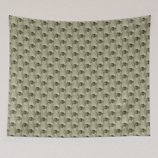 Item preview, Eyes Amongst The Foliage Abstract in Olive Green designed and sold by Artistestella.