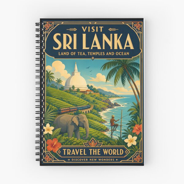 Item preview, Sri Lanka Vintage Travel Poster Art designed and sold by amithc.
