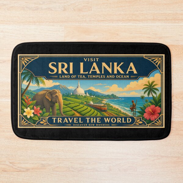Item preview, Sri Lanka Vintage Travel Poster Art designed and sold by amithc.