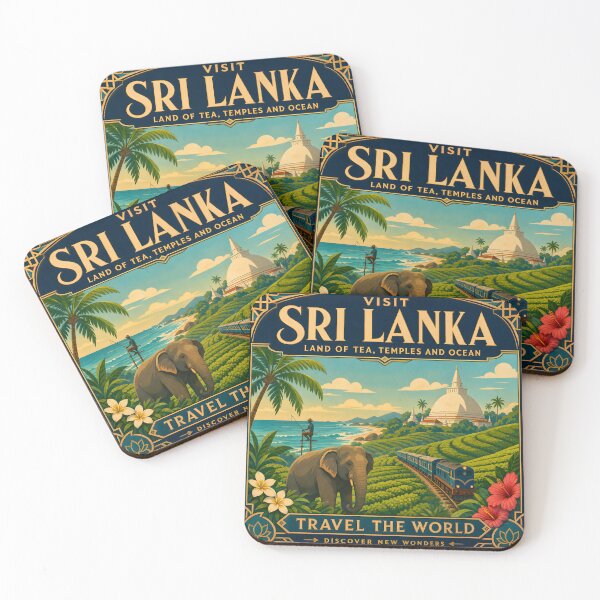 Item preview, Sri Lanka Vintage Travel Poster Art designed and sold by amithc.