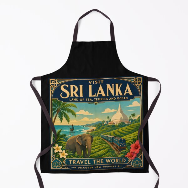 Item preview, Sri Lanka Vintage Travel Poster Art designed and sold by amithc.