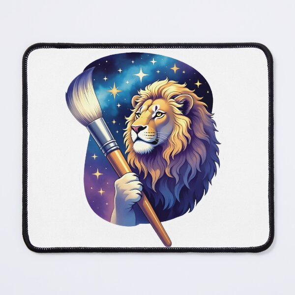 Item preview, Cosmic Lion Artist Emblem designed and sold by Zodiac Celestial Art.