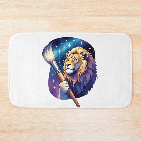 Item preview, Cosmic Lion Artist Emblem designed and sold by Zodiac Celestial Art.
