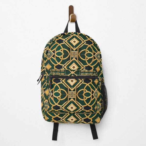 Item preview, Old Money Geometric Pattern – Elegant Gold & Emerald Design designed and sold by Ve & Co.