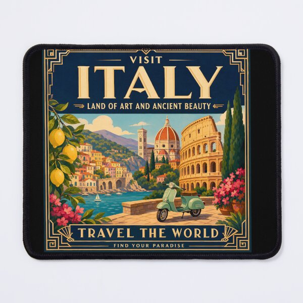 Item preview, Italy Vintage Travel Poster Art designed and sold by amithc.