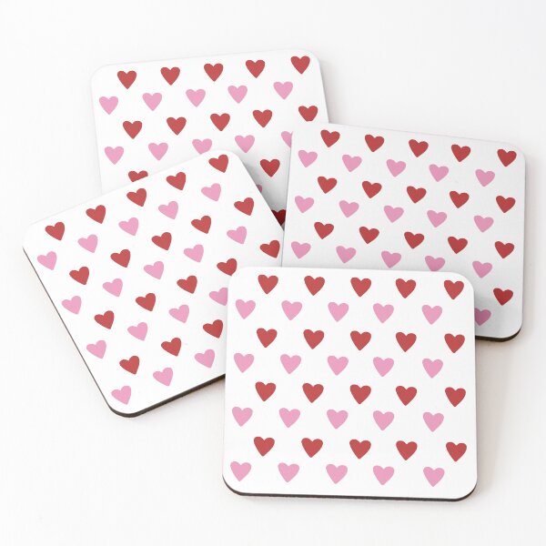 Item preview, Pink and red heart pattern designed and sold by Suunart.