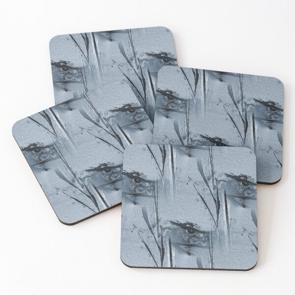 Item preview, Eyes Amongst The Foliage Abstract in Blue designed and sold by Artistestella.