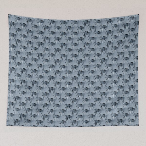 Item preview, Eyes Amongst The Foliage Abstract in Blue designed and sold by Artistestella.