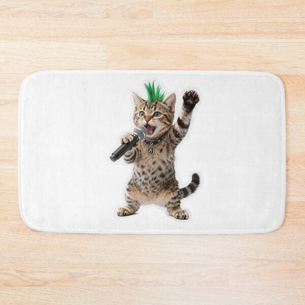 Item preview, Punk Rock Tabby Cat Singer designed and sold by Winking-Kitten.