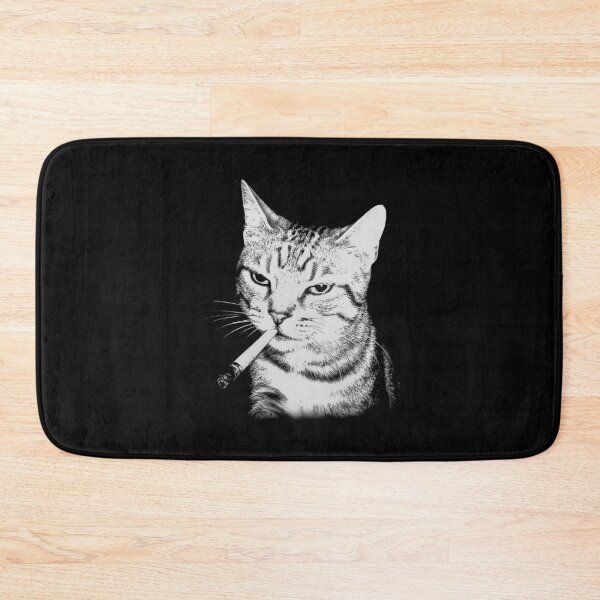 Item preview, Cat Smoking Cigarette - Funny Smoking Cat Meme designed and sold by studio-ssaam.