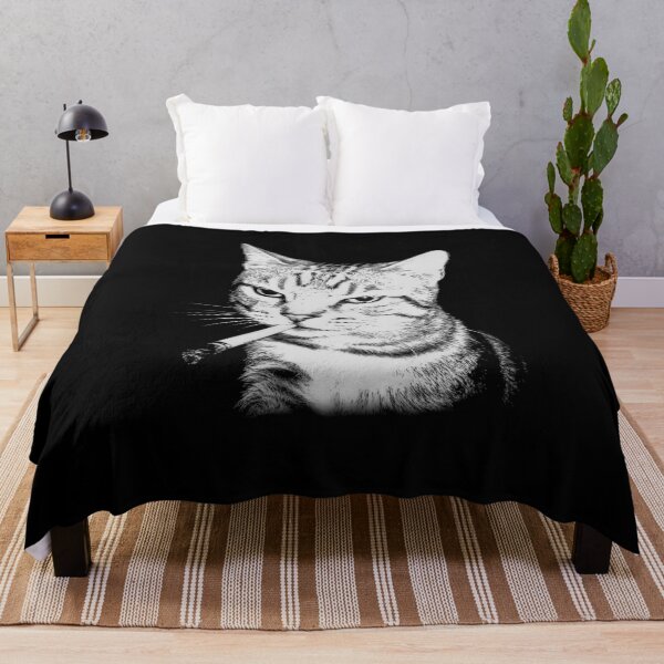 Item preview, Cat Smoking Cigarette - Funny Smoking Cat Meme designed and sold by studio-ssaam.