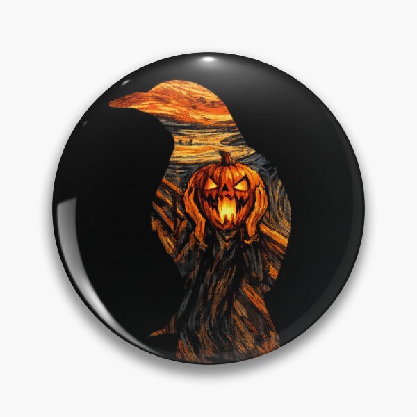Item preview, Raven Pumpkin Scream designed and sold by RajkaLunari.