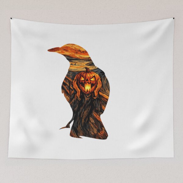 Item preview, Raven Pumpkin Scream designed and sold by RajkaLunari.