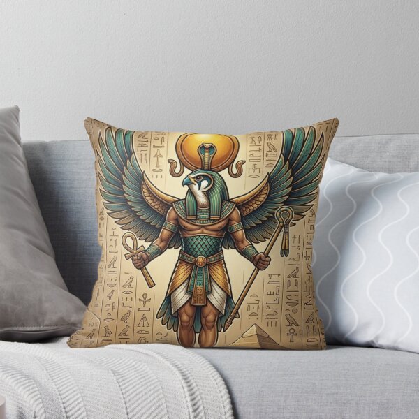 Item preview, Horus Ancient Egyptian God Ra Sun Disc Wings Mythology Art designed and sold by Queen Cleopatra.