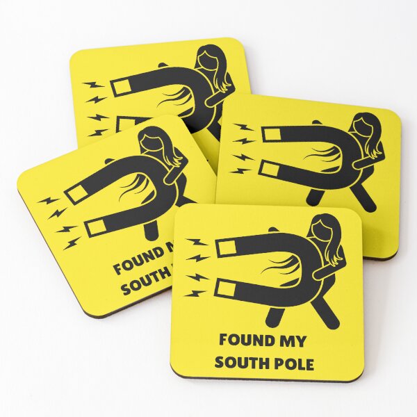 Item preview, Found My South Pole - Funny Magnetic Matching Couple designed and sold by Melian Vintage.