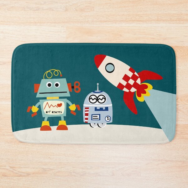 Item preview, Robots and Space Rocket designed and sold by Sonia Pascual Izquierdo.