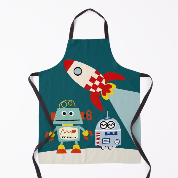 Item preview, Robots and Space Rocket designed and sold by Sonia Pascual Izquierdo.