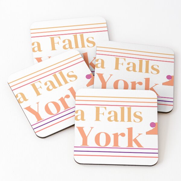 Item preview, Niagara Falls New York City Marked On Map designed and sold by TheIconSmith.