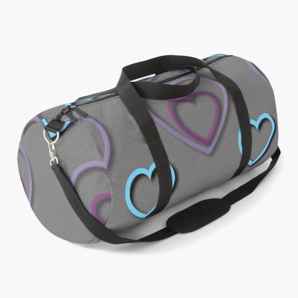 Item preview, Gray Teal Heart Pattern Design designed and sold by IntelliMindDesigns.