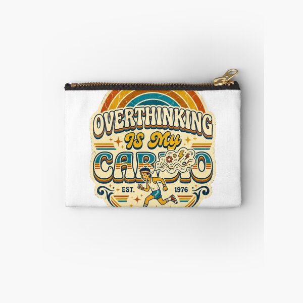 Item preview, Overthinking Is My Cardio Retro Vintage , Funny Anxiety Humor 70s Styles  designed and sold by Obinne.