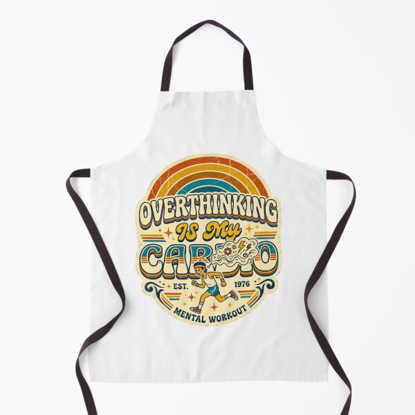 Item preview, Overthinking Is My Cardio Retro Vintage , Funny Anxiety Humor 70s Styles designed and sold by Obinne.