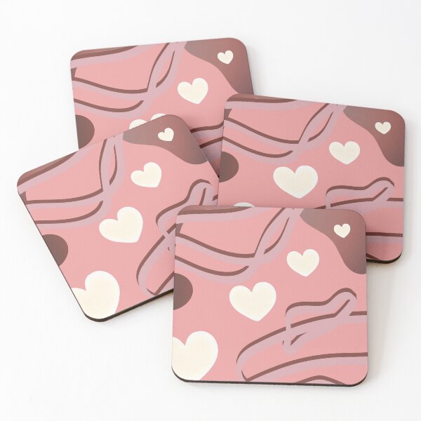 Item preview, Pink Hearts Abstract Aesthetic Pattern designed and sold by APTStudios.