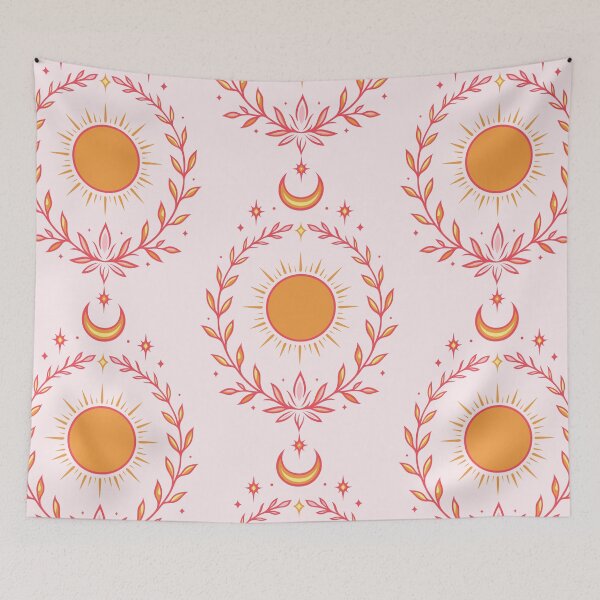 Item preview, Midsummer Sun Celestial Boho Pagan Art designed and sold by Christine Krahl.