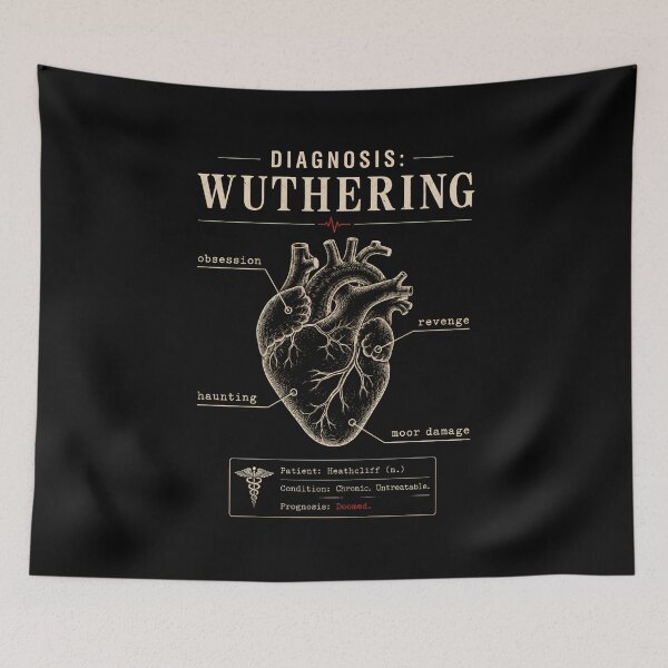 Item preview, Visit the Moors Wuthering Heights Travel Poster Design designed and sold by Fenay Designs.