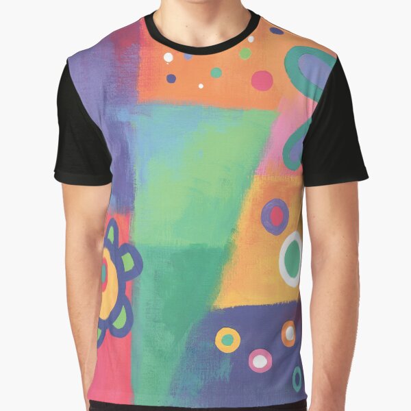 Flowers Patchwork Graphic T-Shirt