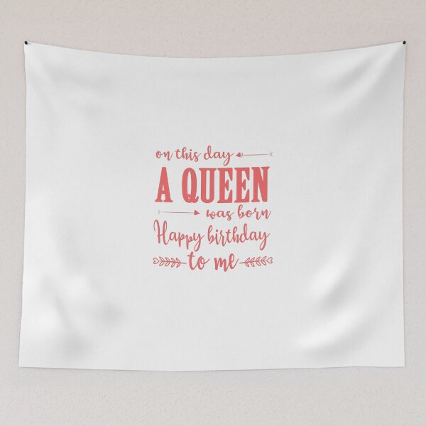 Item preview, On This Day A Queen Was Born Happy Birthday To Me designed and sold by TheTaurus.