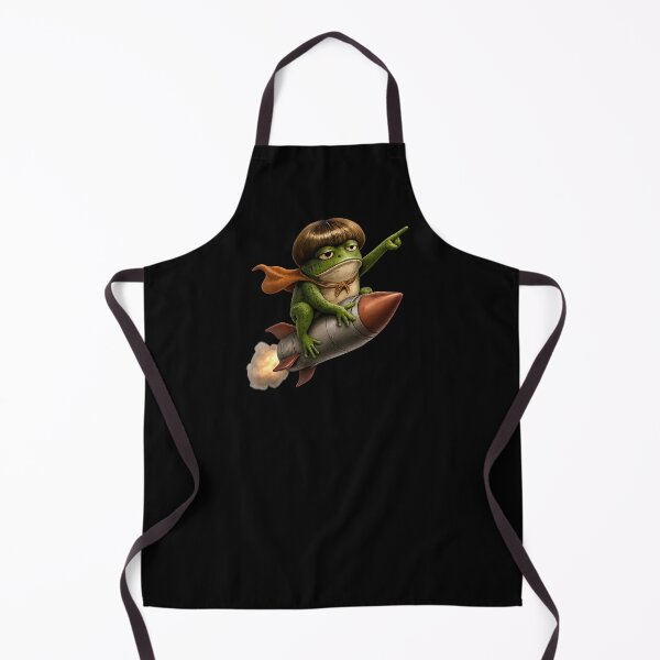 Item preview, Funny Frog Bob Haircut Meme – Riding a Rocket designed and sold by Cutie Galore.