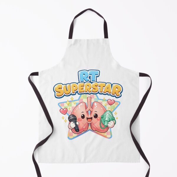 Item preview, RT SUPERSTAR Cute Lungs Mascot Clock Design | Respiratory Therapist Gift | Kawaii RT Nurse Wall Clock Art | ICU Pulmonary Care POD designed and sold by ClinicalHubs.