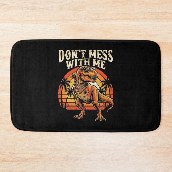 Item preview, Don't Mess With Me Cool T-Rex Sunglasses Retro Sunset Palm Tree Dino  designed and sold by graphixpolash.